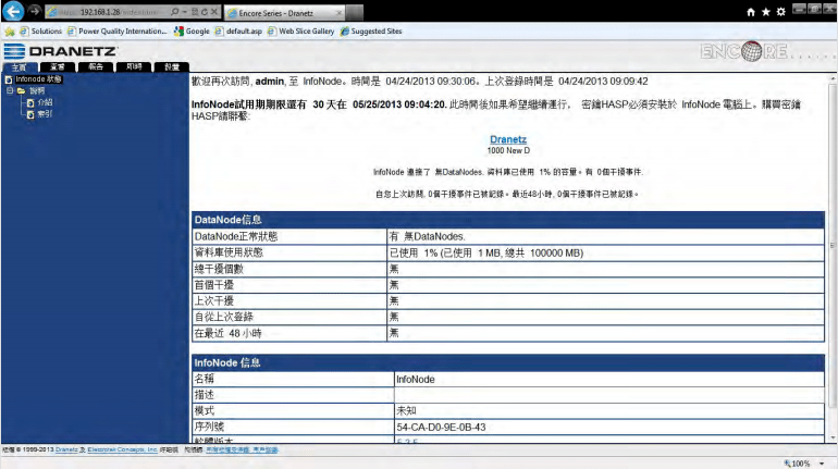 在線電能質量分析Encore軟件